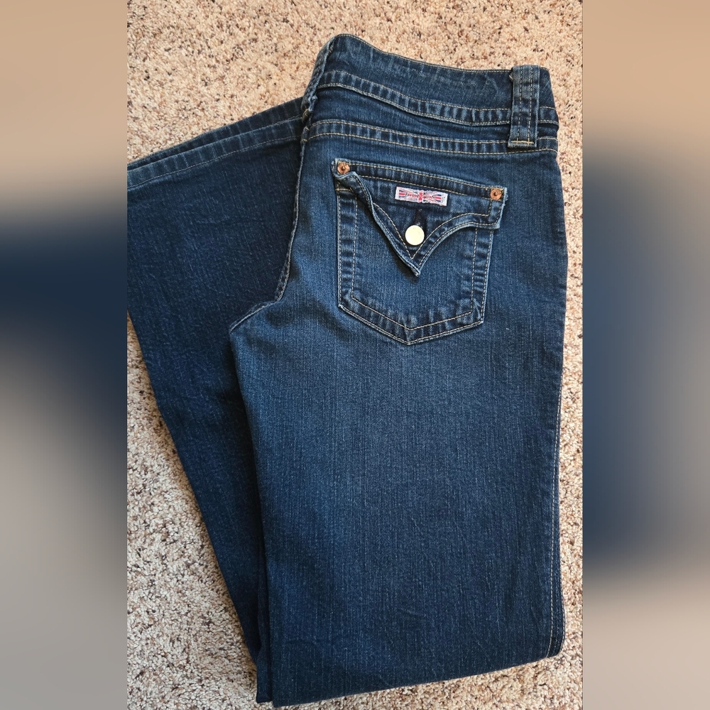 HUDSON Original Womens Jeans Size 32 Button Flap Pockets *Nice*
